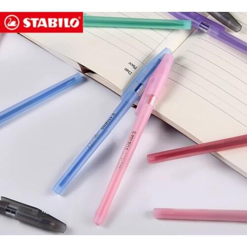 6pcs Stabilo 808 ballpoint pens, smooth antistatic, colored pens, many colors to choose from