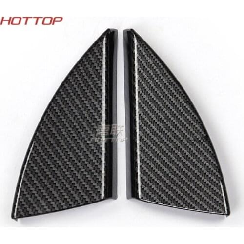 ABS Carbon fibre Accessory Inner Window Pillar A Front Door Triangle Cover Trim Fit For Ford Explorer 2016 2017 2018