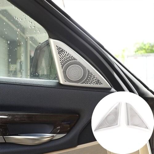 Automotive A-pillar Trim For BMW 7 Series 2009-2014 Alloy Accessories Car Door Loudspeaker Net Cover Car Decoration