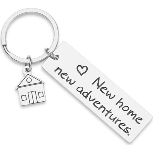Housewarming Keychain Gifts for New Home Gift First Home Keyring Best Neighbor Gift Realtor Closing Gifts New Adventures Present