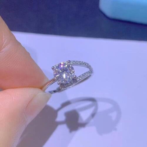 CC Trendy Jewelry S925 Rings for Women Cubic Zirconia Charms Bridal Wedding Engagement White Gold Color Ring Drop Shipping