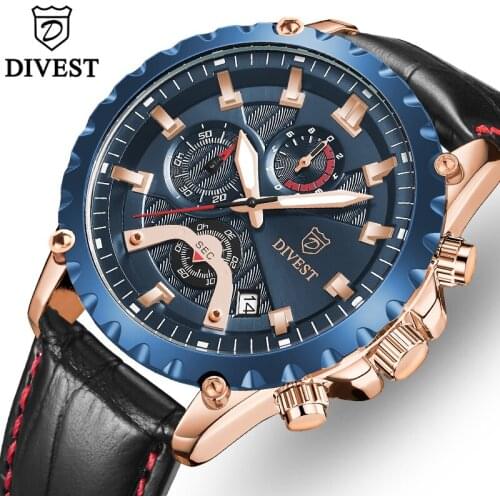 DIVEST Mens Waterproof Watch