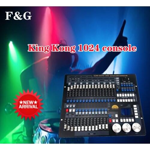 F&G 1024 controller with flight case DMX 512 console, used for moving head light Led Par professional stage light DJ Light Disco