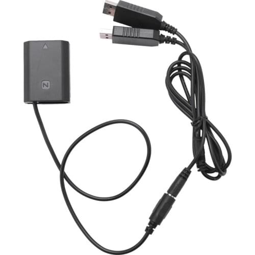 Np-Fz100 Dummy Battery Dc Coupler Dual Usb Adapter For Sony A7Iii A9 A7Riii A7Siii Dslr Camera