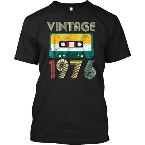 Men t shirt 43rd Birthday Gift Vintage 1976 Year Old tshirts Women t-shirt cotton tshirt men summer fashion t-shirt euro size