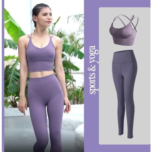 Women Plus Size Vital Seamless Yoga Set Fitness Clothing High Waist Gym Leggings+Padded Push Up Sports Bra Sportswear TrackSuit