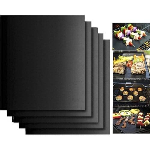 34*24cm Roasting Mat Eco-friendly Heat Resistant Non-stick Baking Pad Glass Fiber Thickened Grilling Mat Supplies for Home