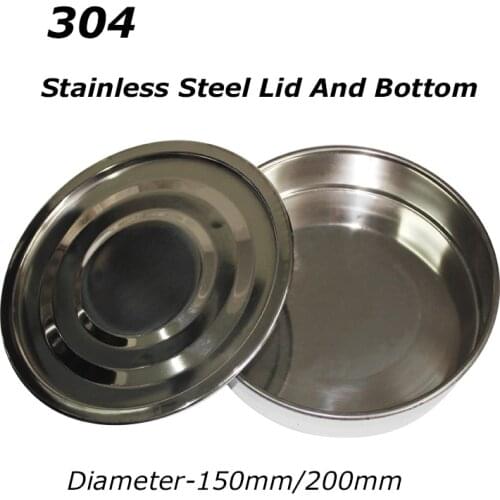 Stainless Steel Test Sieve 150-250mm dia 304 Stainless Steel Lid And Bottom Test Sieve Standard Test Sieve Laboratory Sieve