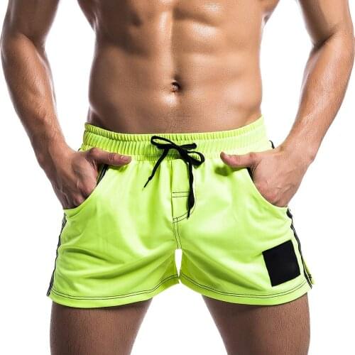 Men Faux Leather Underwear Home Casual Fashion Running Fitness Shorts YS-BUY