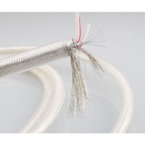 New Per Meter A26 4 core Silver Plated RCA Audio Cable signal Cable for Audiophile DIY Interconnect Audio Cable