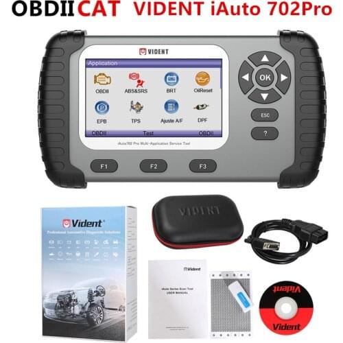 OBDIICAT VIDENT iAuto 702 Pro For ABS/SRS/EPB/DPF to 19 Maintenances 3 Years Free Update Online Multi-applicaton Service Tool