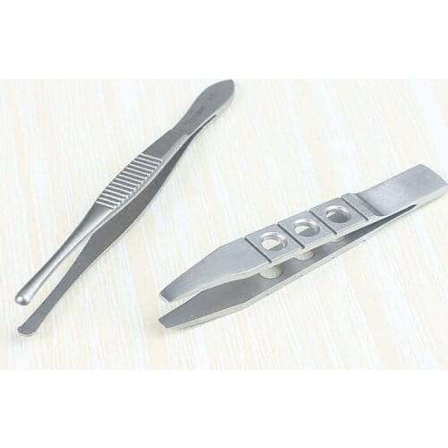 Eyelash tweezers round head 9 cm fine tweezers eyebrow clip eyebrow tweezers eyebrow trimmer plucking eyelashes sweat tweezers