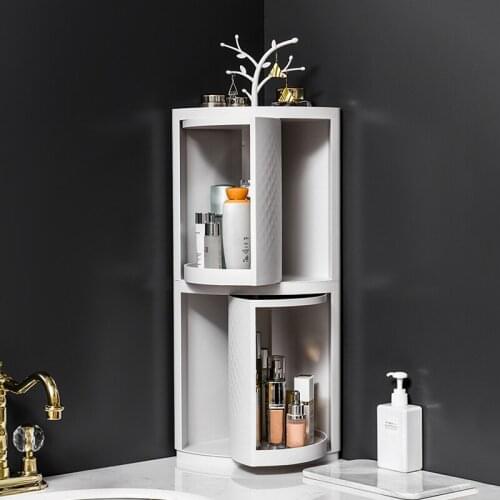 Pop 360 Degree Rotating Bathroom Shelf Shampoo Cosmetic Storage Rack Wall Mounted Organizer Holder Kitchen Bathroom Accessories