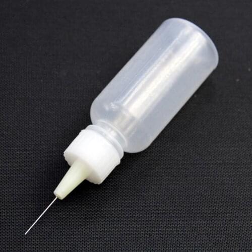 Drop Ship&Wholesale 1pc 50ml Clear Liquid Bottle For Rosin Solder Flux Paste With 1 Needle New Oct. 21