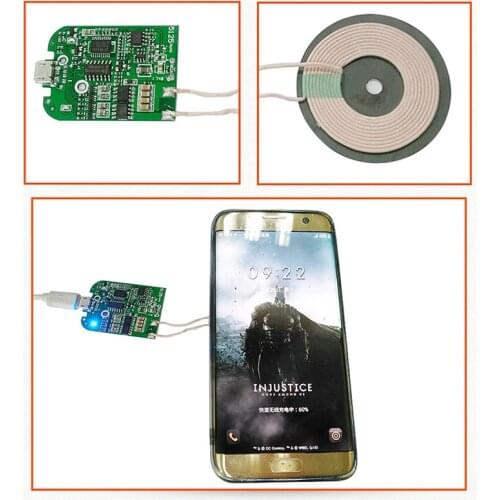 Q5 fast charging 10W fast wireless charging QI standard wireless charger PCBA