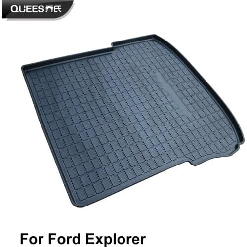 QUEES Custom Fit Cargo Liner Tray Mat for For Explorer 5th Generation 2011 2012 2013 2014 2015 2016 2017 2018