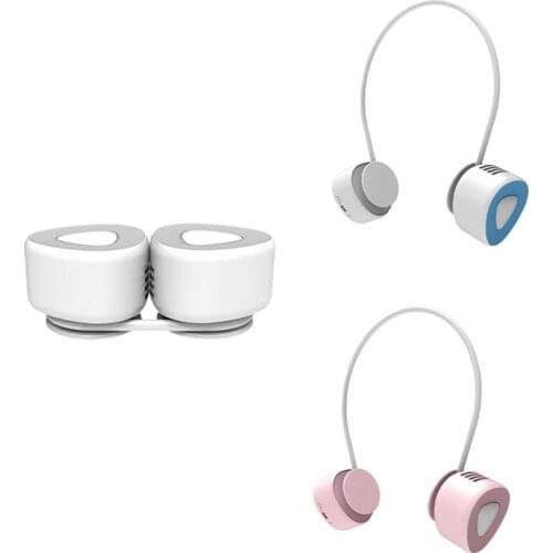 Neck Fan,Portable Wearable USB Rechargeable 360 Degrees Hands Free Bladeless Cooling Sport Fan for Office