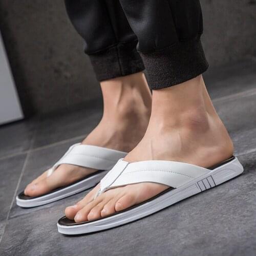Soft sapatillas shoes sandals slipers por Man sole flip-flops mens slide andar flip Flip de home invierno slippers-men sport 45