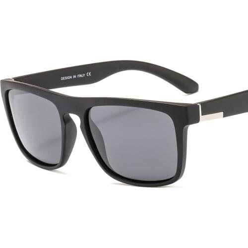 DJXFZLO 2020 new Brand Design Polarized Sunglasses For Men Driving Fashion Square Black Frame Cool Travel Sun Glasses Women