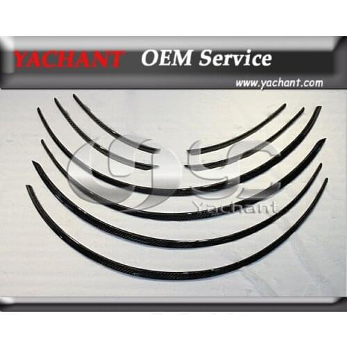 Carbon Fiber OEM Style Wheel Arch Flares (10mm wider) 8pcs Fit For 2008-2010 Nissan Skyline R35 GTR