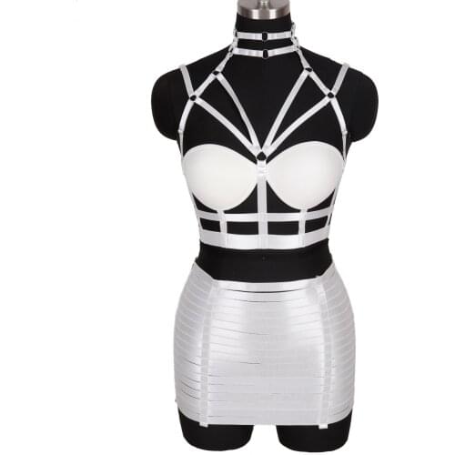 Harajuku Original Design Harness Women Belt Bondage Buttocks Sexy Lingerie Festival Rave Punk Gothic Clothes Charming