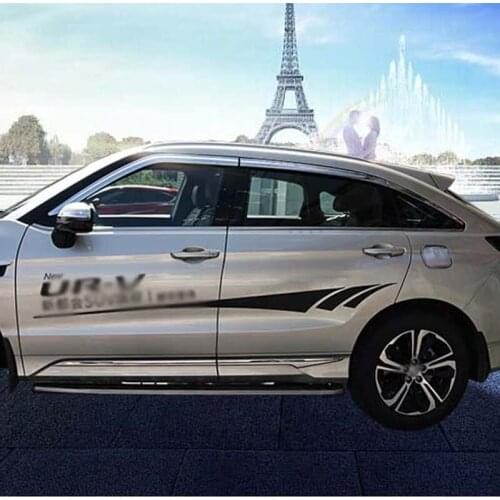 Brand New 1 Set Chrome Side Rain Guard Deflectors Vent Sun Shade Window Visors For Honda UR-V 2017