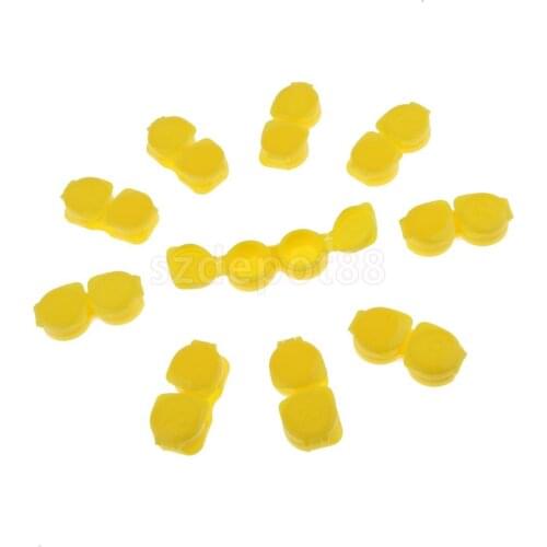 10 Pack Mini Flip-top Contact Lens Portable Travel Kit Holder Soaking Box Case R Marked