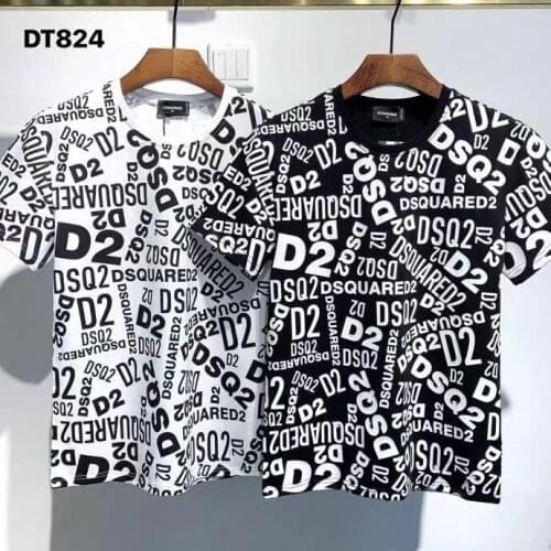 2021 New Style DSQ2 Fashion Trend Advanced Mens Printed T-Shirt DT824