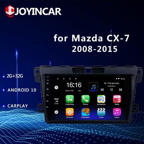 2DIN 9" Android 10.1 Car GPS Navigation Radio Multimedia Player MP5 no DVD For 2008 2009-2014 2015 MAZDA CX-7 cx7 cx 7 DSP WIFI