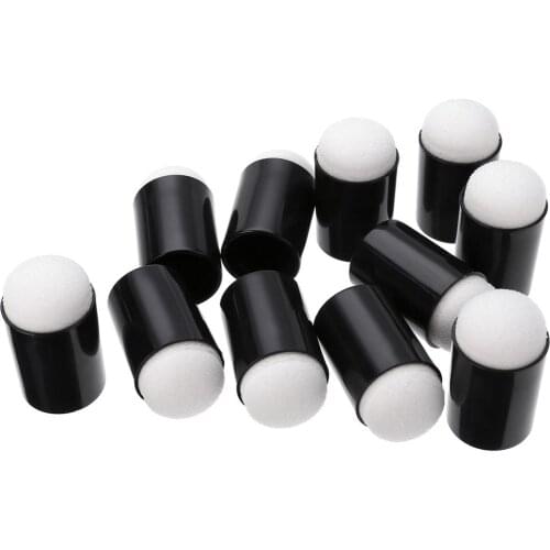 40pcs Sponge Finger Daubers Foam Finger Painting Craft Set Fingerpaint Drawing Sponge Foam Finger Chalk Ink with Storage Box