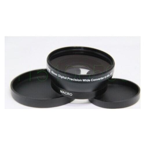 49mm 0.45x WIDE Angle + Macro Conversion LENS 49 0.45 Black