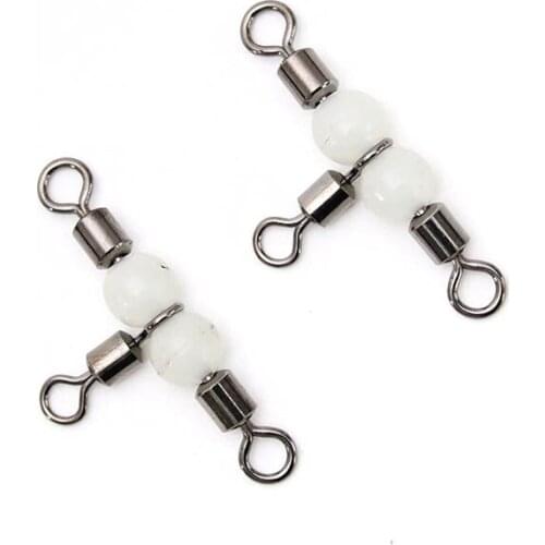 50 PCS Fishing swivels Stainless hook connector Solid fishhook lure link fishing accessories