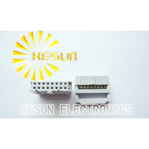 FREE SHIPPING 40PCS/LOT FC-16P 2x8P 2.54mm IDC Socket With Strain Relief , ISP / JTAG Plug Conector High quality