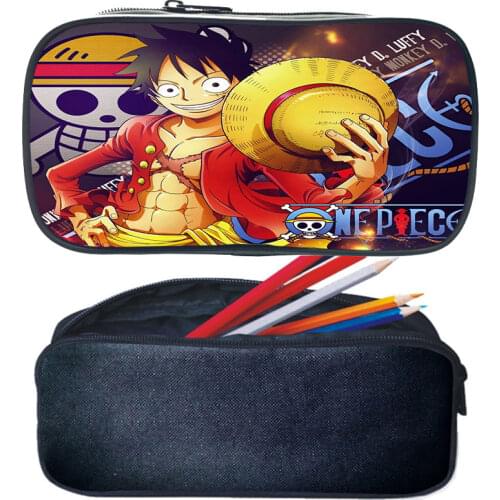Anime One Piece Luffy Pencil Case Children Boys Girls Pencil Bag Students Lightweight Pen bag Kids Pencil Pouch School Supplies