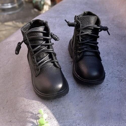 Genuine Leather Kids Boots Boys Girls Snow Shoes Warm Fur Children Ankle Boots Toddler Boys Quality Cow Leather Winter Sneakers