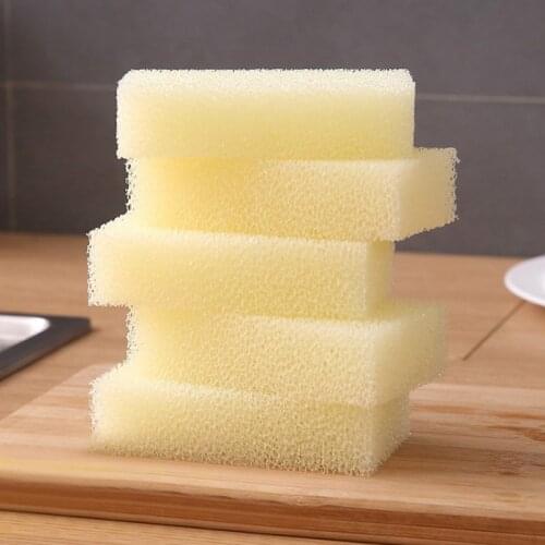 2pcs Kitchen Imitation Middle Hole Loofah Sponge Brush Scrubbing Pots Dishwashing Brush Cleaning Tools Kitchen Accessories