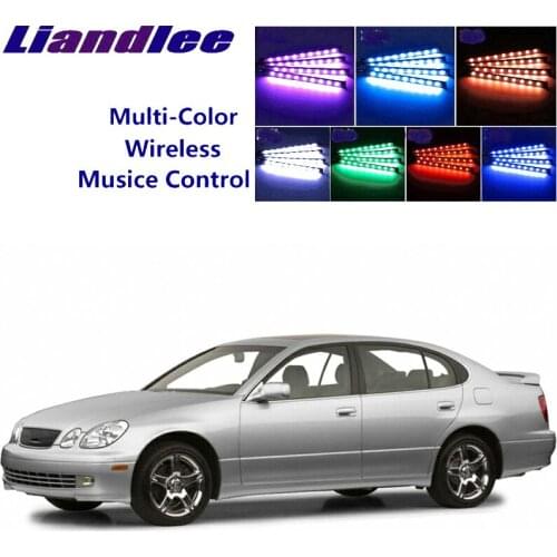 LiandLee Car Glow Interior Floor Decorative Atmosphere Seats Accent Ambient Neon light For Lexus GS 300 S140 1991~1997