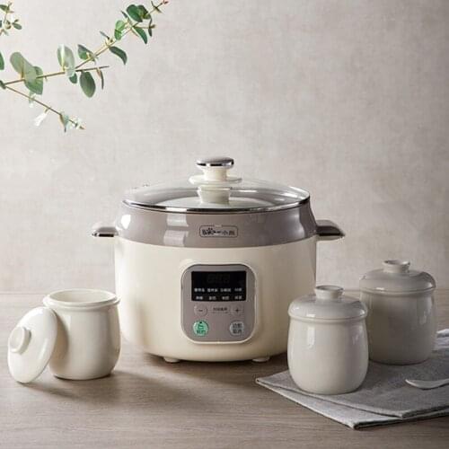 Bear 220V Slow Cooker Household Electric Stew Pot Baby Water-proof Saucepan Ceramic Birds Nest Porridge Soup Pot