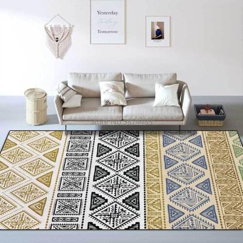 Fashion Modern Bohemian Moroccan Multicolor Triangle Geometry Kitchen Living Room Bedroom Bedside Carpet