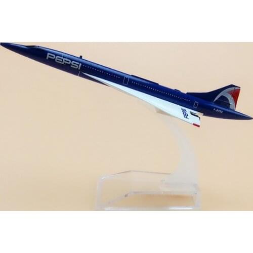 15.5cm Metal Air France Costa Concordia PEPSI F-BTSD Airways Airlines Plane Model Airplane Model w Stand Aircraft