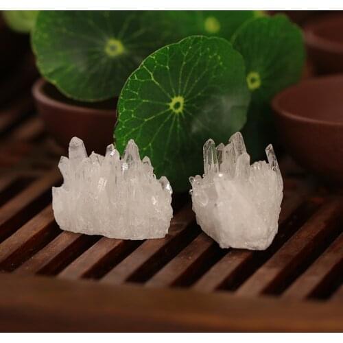 1PC Natural White Crystal Cluster Quartz Reiki Healing Stone Crystal Point Specimen Home Decoration Crystal Mine