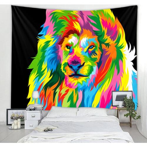 Nordic Lion Wall Decoration Tapestry Mandala Decoration Tapestry Hippie Bohemian Wall Decoration Tapestry