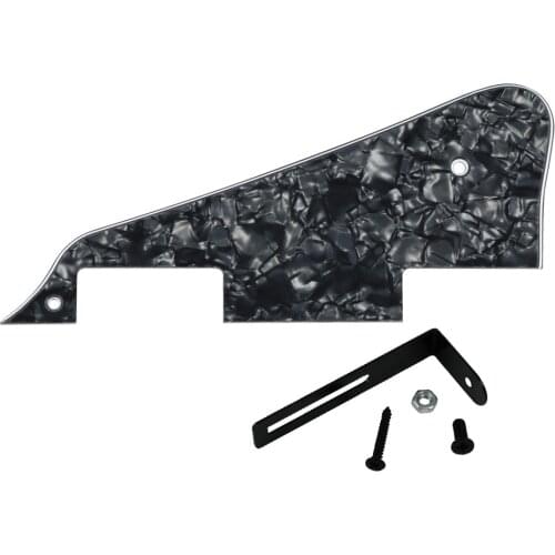 NEW 4ply Electric Guitar Pickguard Scratch Plate Black Pearl with Bracket Black for LP Style Guitar Parts
