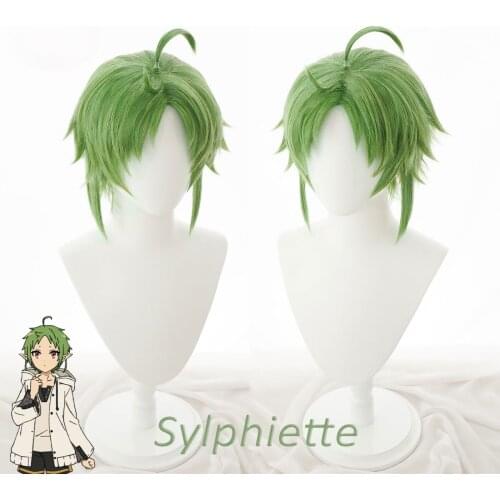 Sylphiette Greyrat Cosplay Wig Mushoku Tensei Green Heat Resistant Synthetic Sylphiette Cosplay Hair Halloween