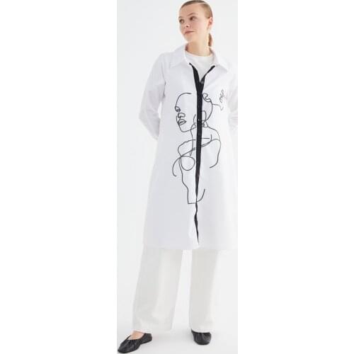 Trendyol Shirt Collar Baksılı Tunic Dress TCTSS21TN0183