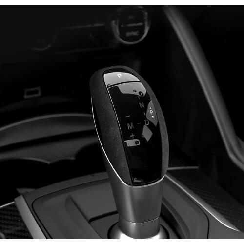 Car Gear Shift Knob Cover Trim Shift Head Sticker for Alfa Romeo Stelvio Giulia Accessories 2017 2018 2019