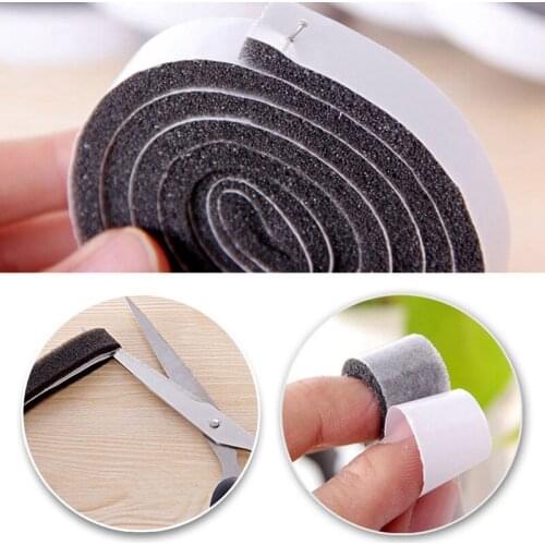 4 Rolls Self Adhesive Seal Strip Door Window Sealing Strips Noise for Sound Insulation Wind Dust EVA Tape Blocker Sealer Stopper