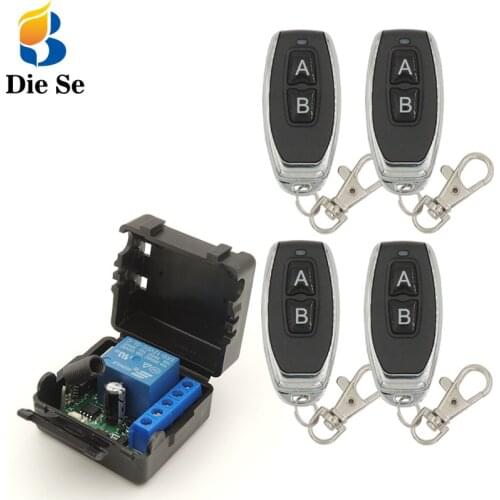 Diese 12V Relay Receiver 433Mhz rf Universal Remote Control DIY Smart Switch andTransmitter key fob for Electric Door \Circuit