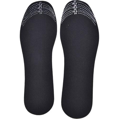 1 Pair Black Adjustable Scalable Insoles Cushion Foot Inserts Shoe Pads Insoles Man Bamboo Charcoal Deodorant