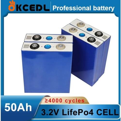 2021 GRADE A 4PCS 3.2V50Ah Lifepo4 Battery Cell Lithium Not 100ah 105ah For RV SOLAR To Europe TAX Free